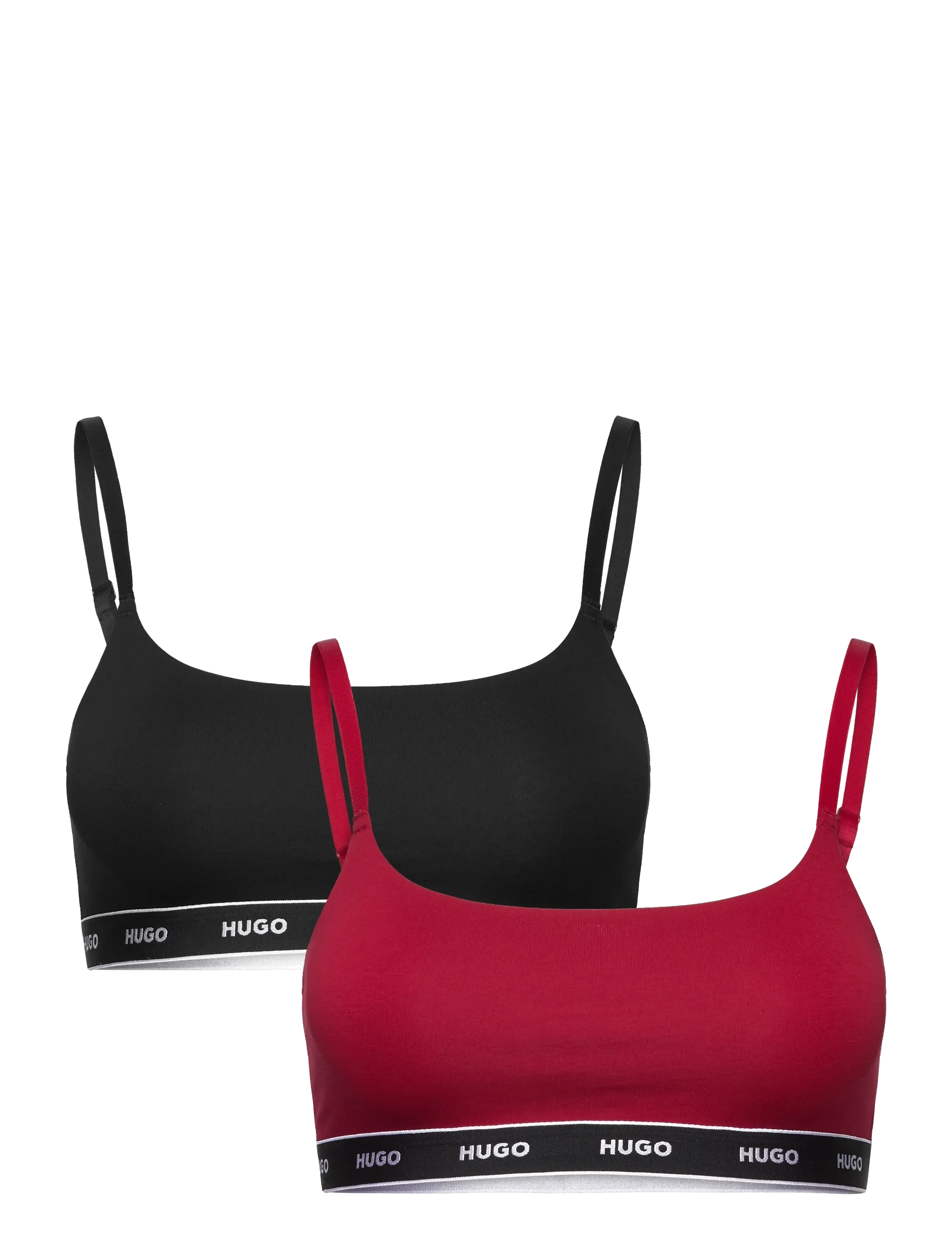 HUGO Twin Bralette Stripe Rot - M - Damen