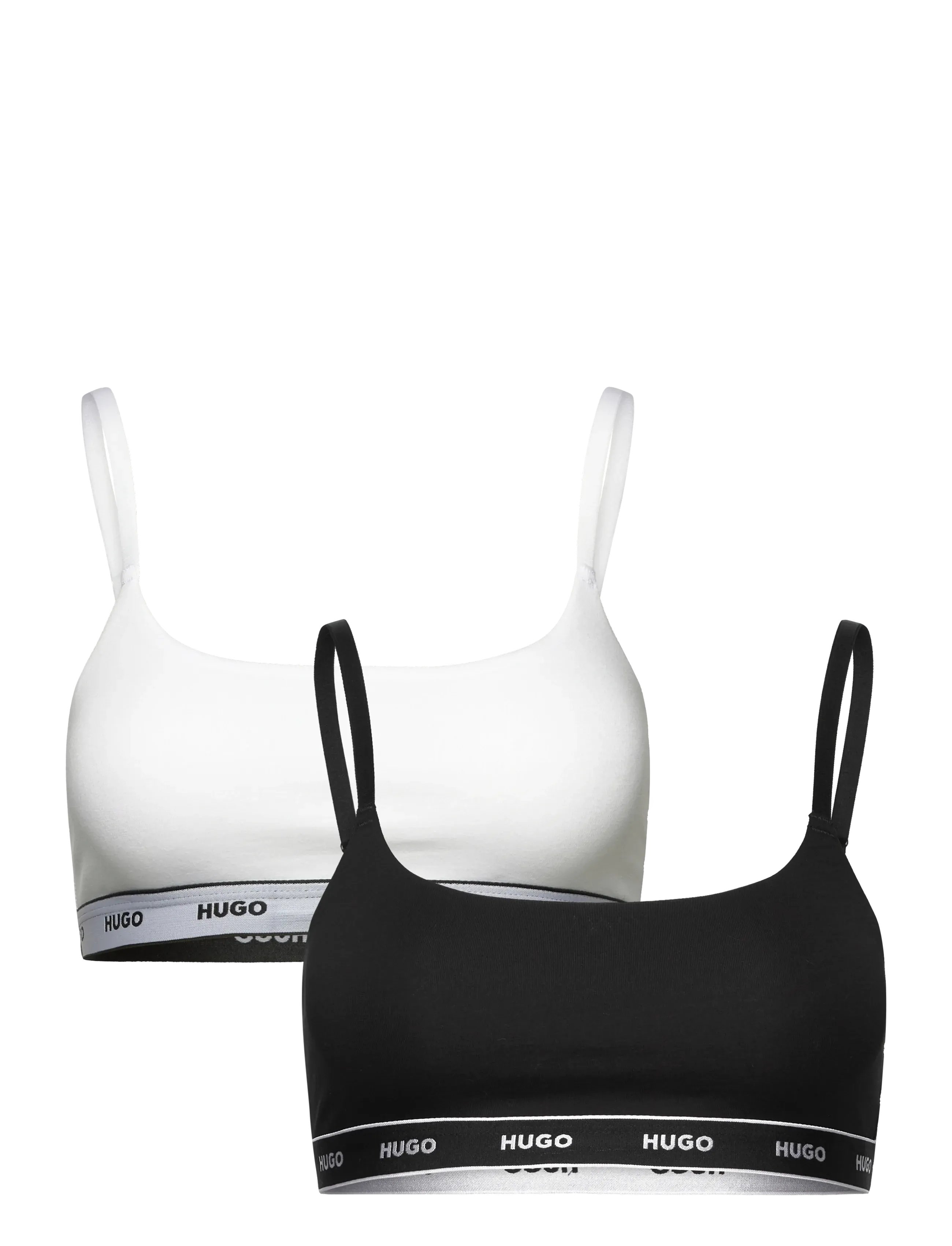 HUGO Twin Bralette Stripe, S, Soft Bras, Weiß - Bralette, Frauen