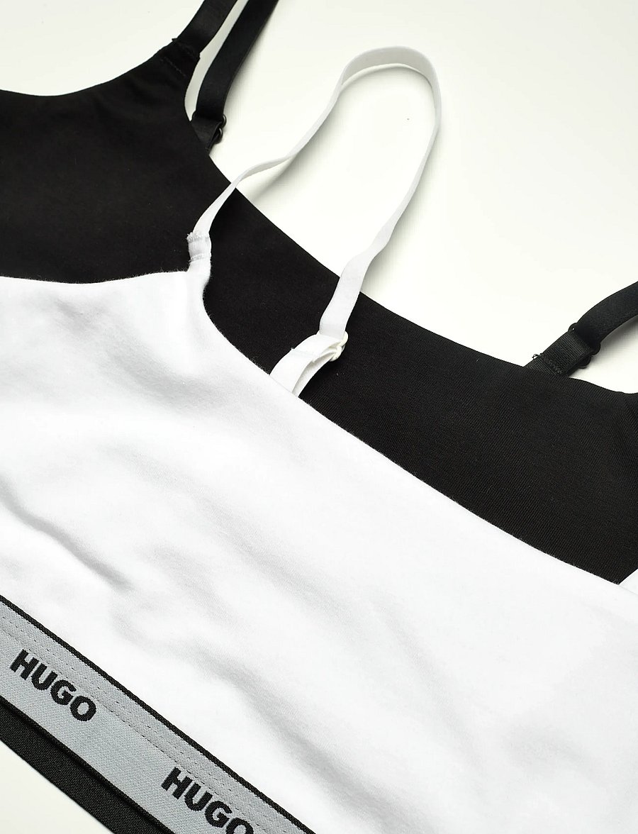 HUGO - TWIN BRALETTE STRIPE - bralette - open white - 1