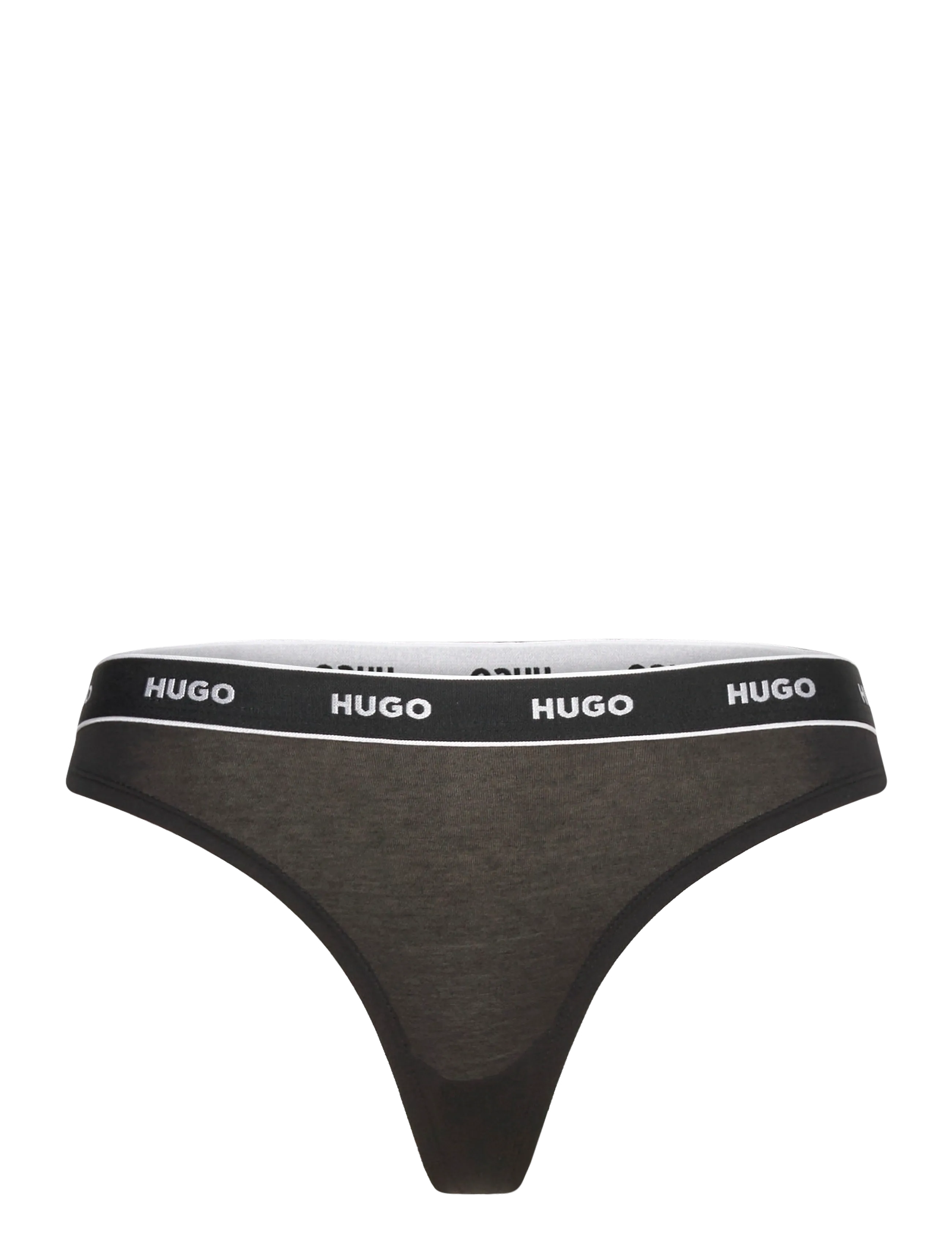 HUGO Thong Stripe Pyp, Kvinder, G-streng, Grå, Str: XL