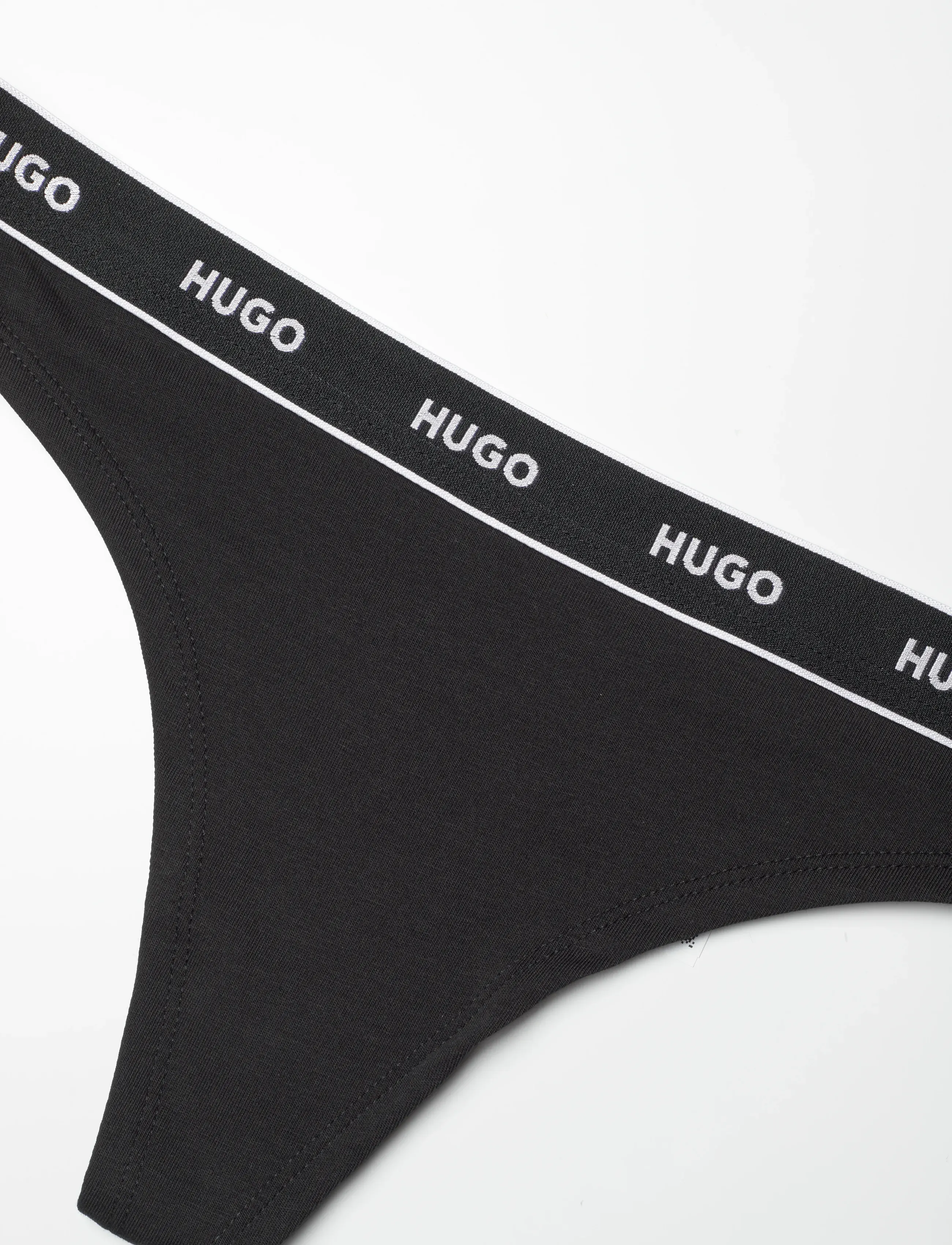 HUGO - THONG STRIPE PYP - tangas - black - 2