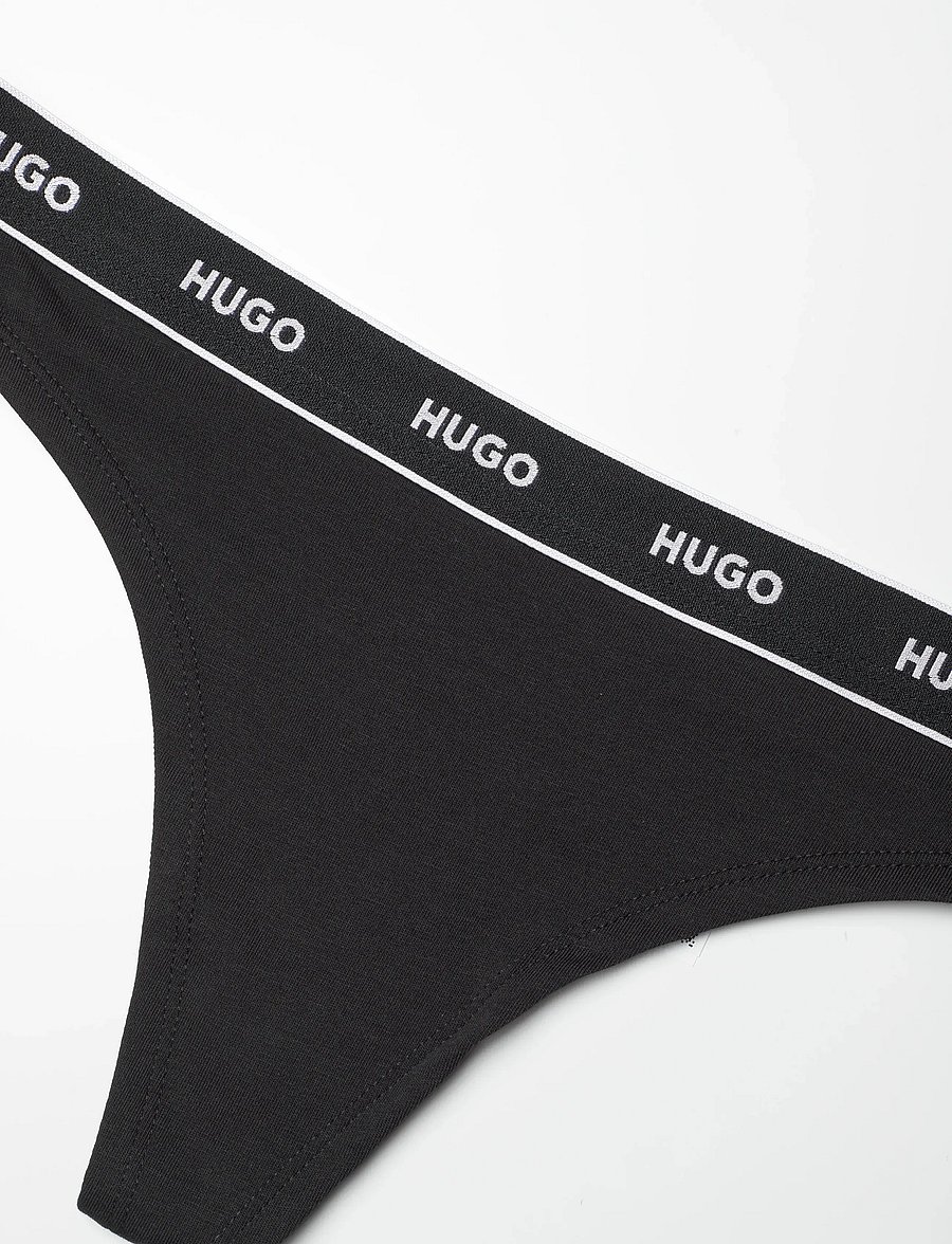 HUGO - THONG STRIPE PYP - thongs - black - 2