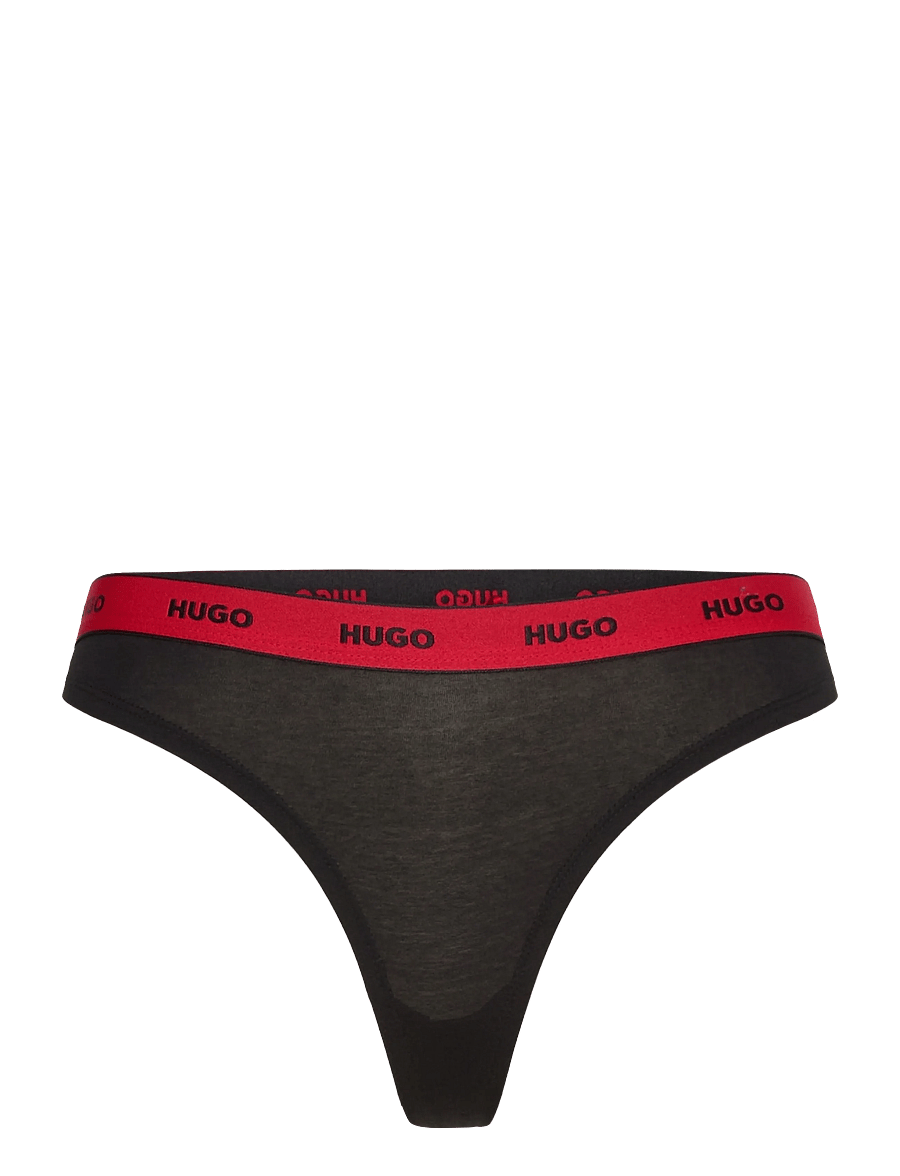 HUGO - THONG STRIPE PYP - stringtrosor - black - 0