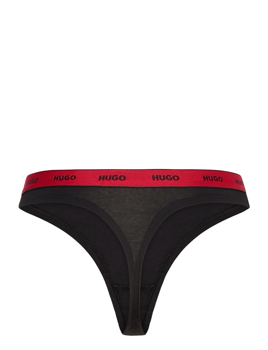 HUGO - THONG STRIPE PYP - stringtrosor - black - 1