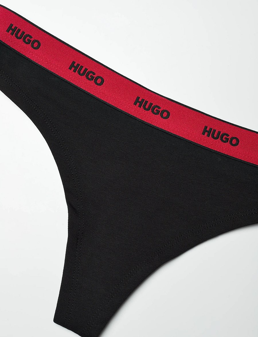HUGO - THONG STRIPE PYP - stringtrosor - black - 2