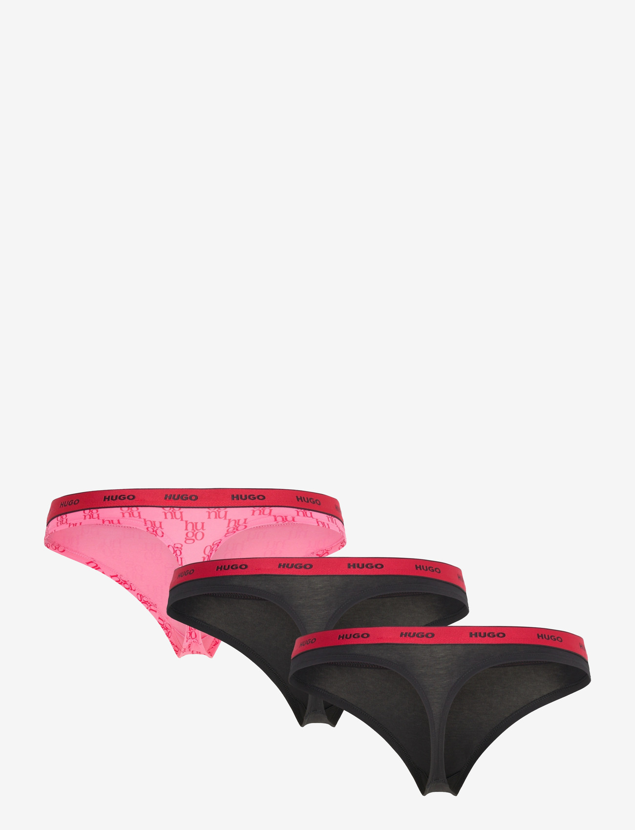 HUGO - TRIPLET THONG DESIGN - laveste priser - medium pink - 2