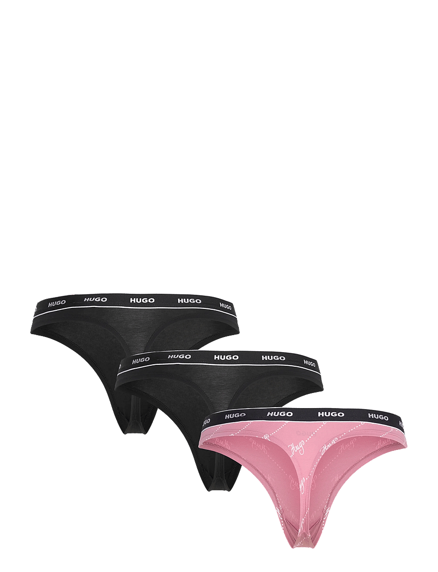 HUGO - TRIPLET THONG DESIGN - stringid - open pink - 2