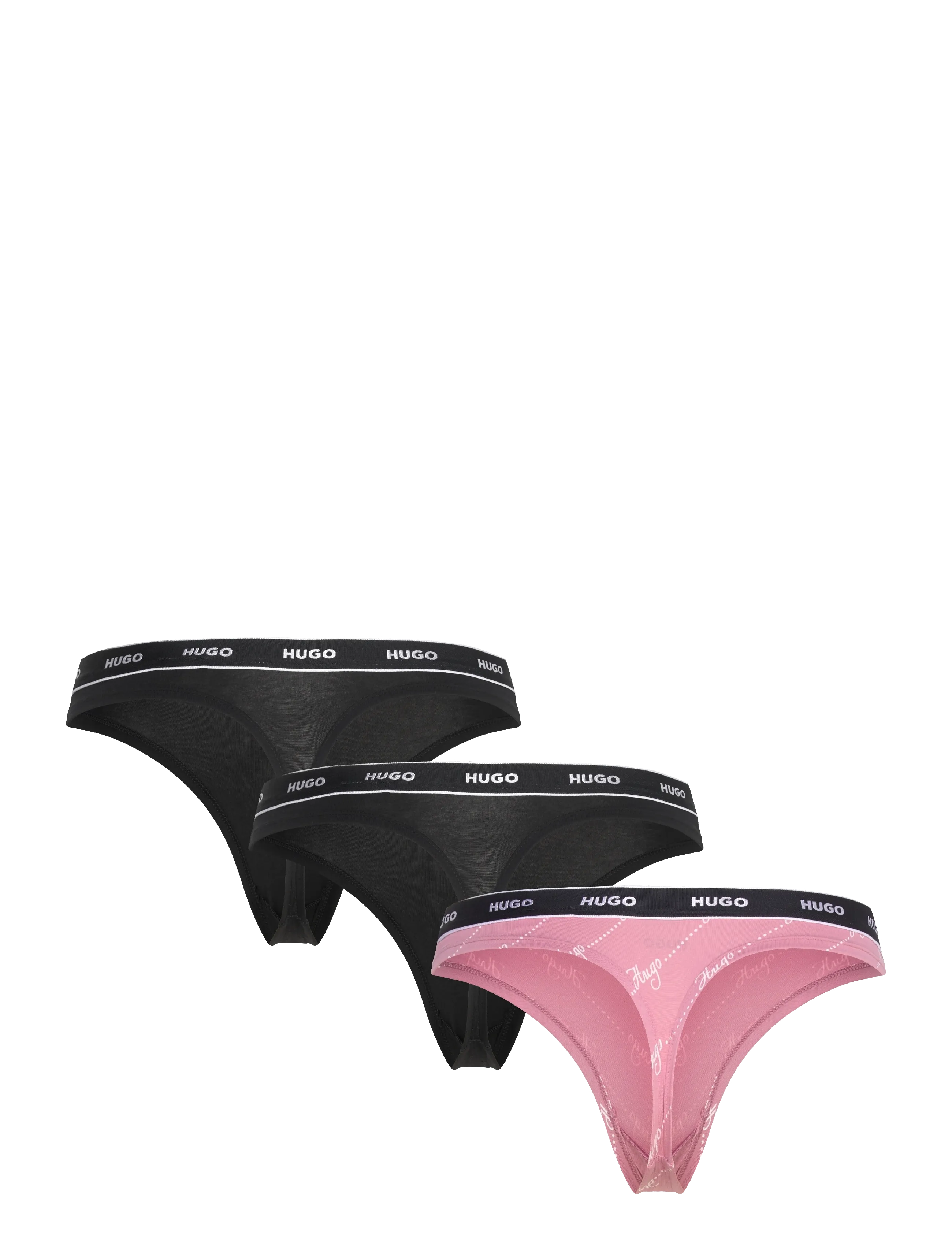 HUGO - TRIPLET THONG DESIGN - strings - open pink - 2