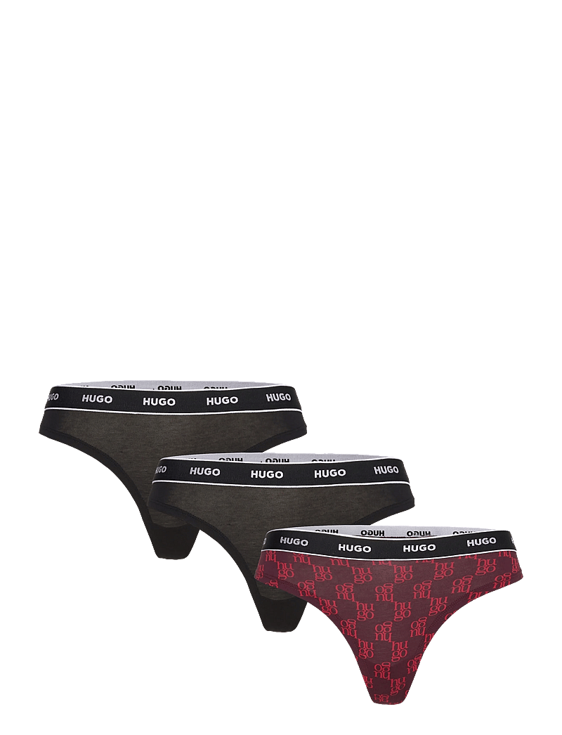 HUGO - TRIPLET THONG DESIGN - string - open red - 0