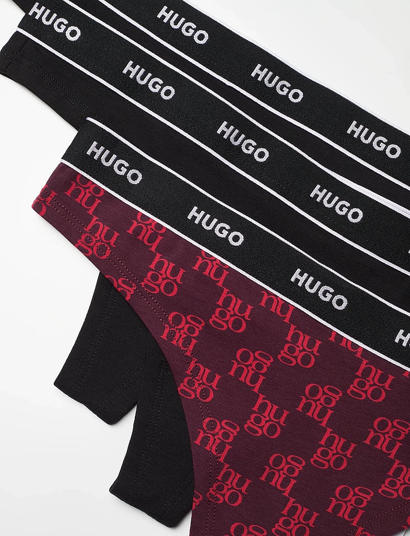 HUGO - TRIPLET THONG DESIGN - string - open red - 1
