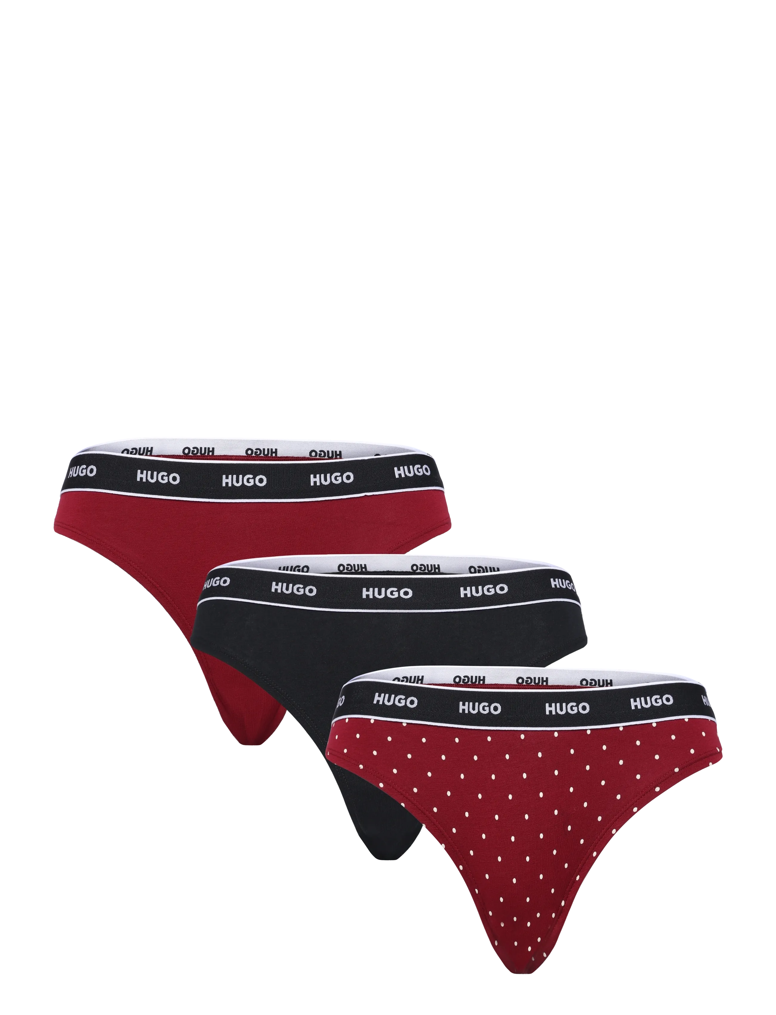 HUGO TRIPLET THONG DESIGN - HUGO - OPEN RED / red