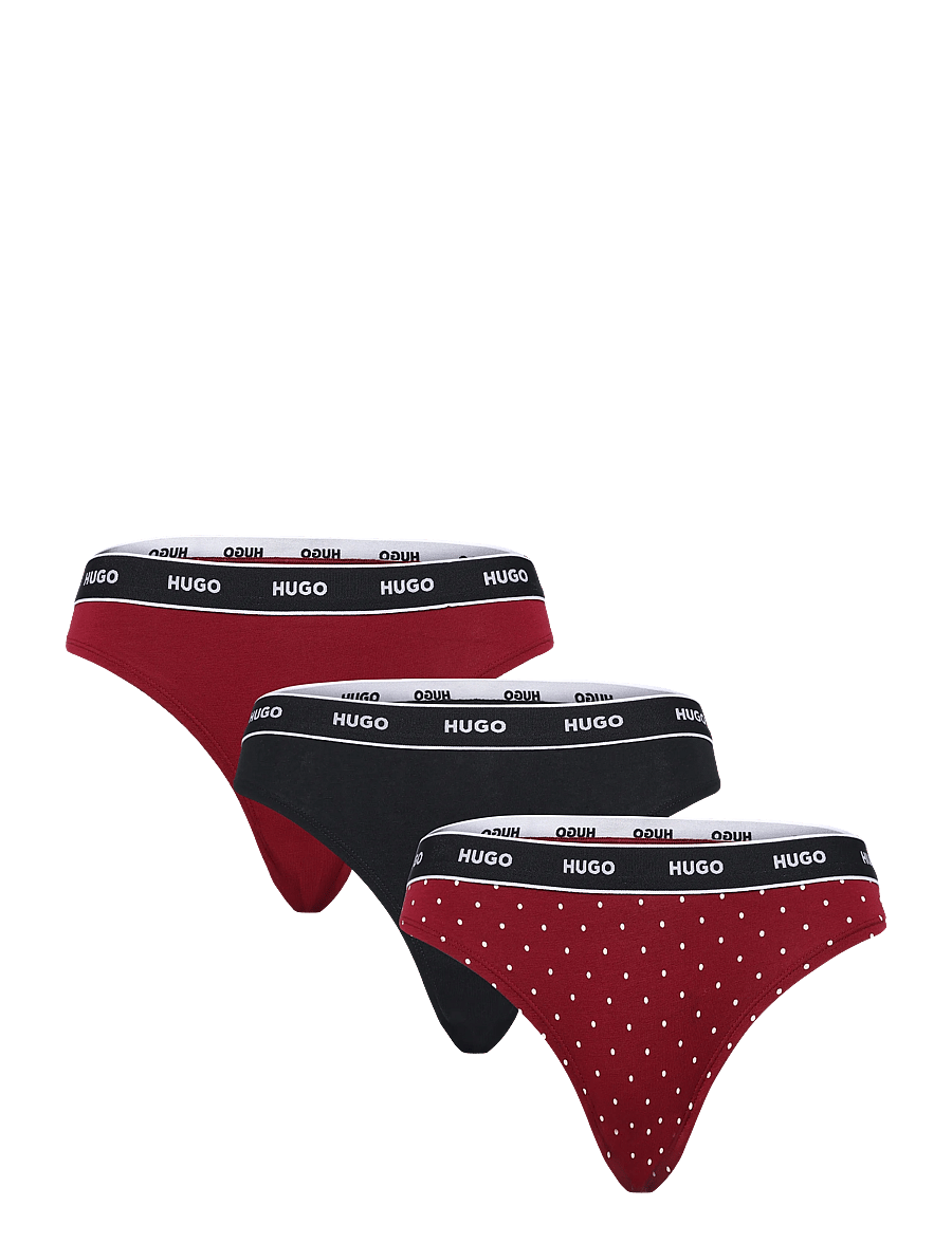 HUGO - TRIPLET THONG DESIGN - stringtrusser - open red - 0
