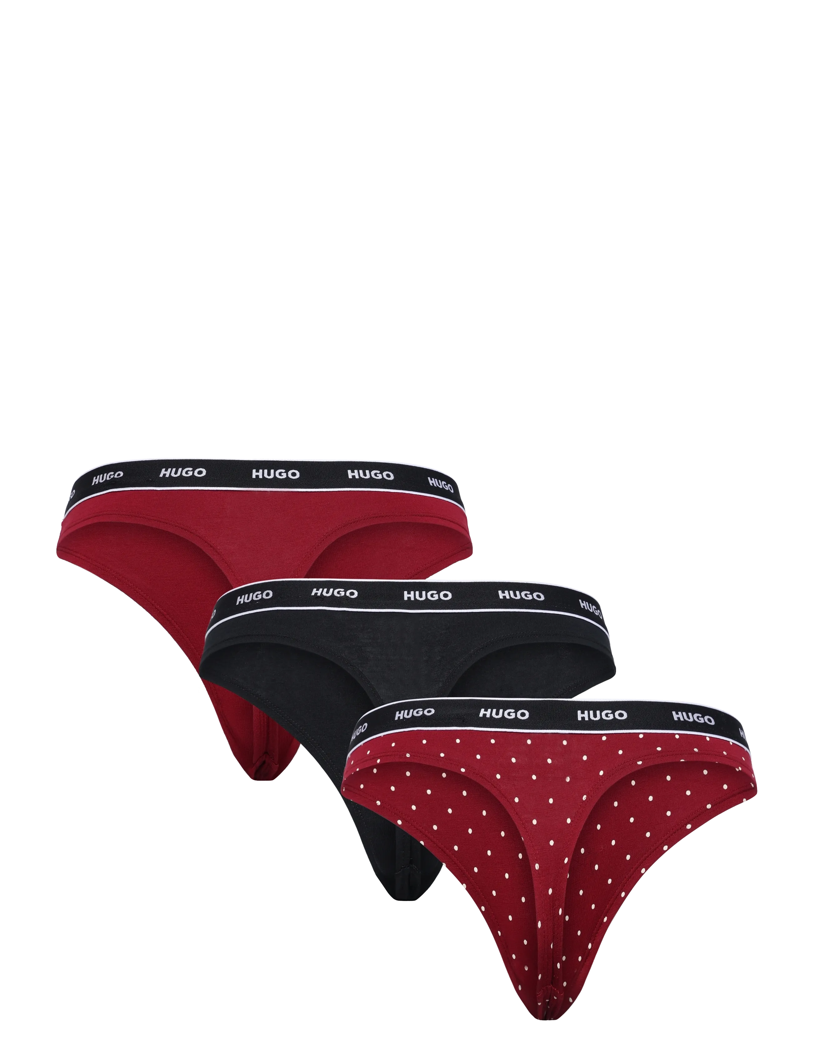 HUGO - TRIPLET THONG DESIGN - stringtrusser - open red - 1