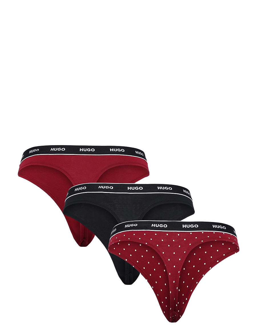 HUGO - TRIPLET THONG DESIGN - stringtrusser - open red - 1