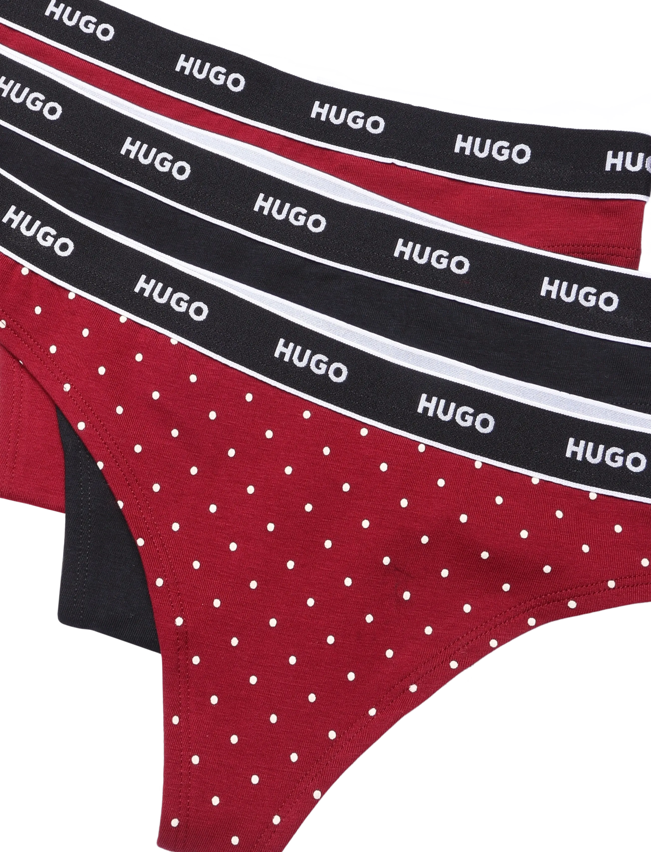 HUGO - TRIPLET THONG DESIGN - stringtrusser - open red - 2