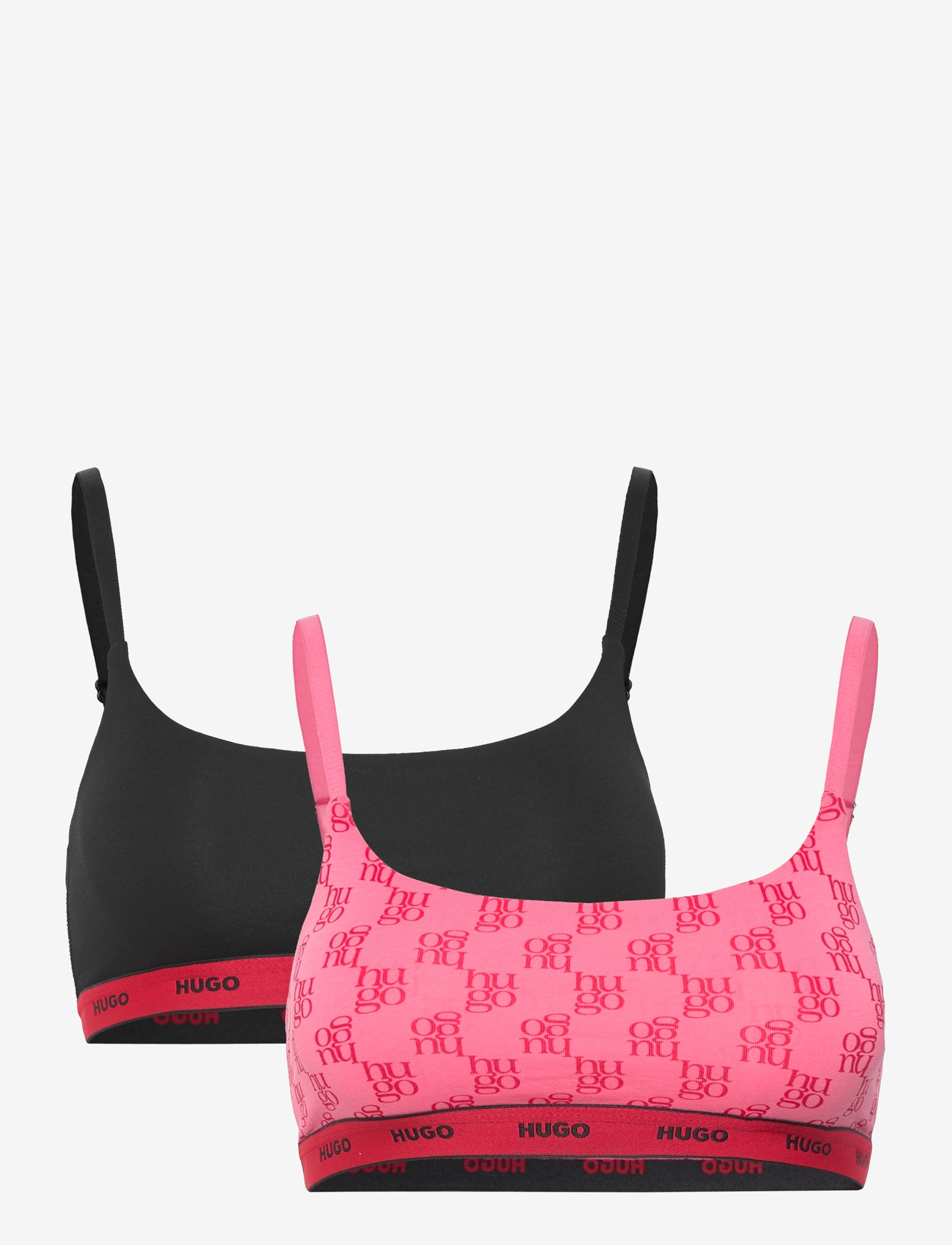 HUGO - TWIN BRALETTE DESIGN - tugikaarteta rinnahoidjad - medium pink - 0
