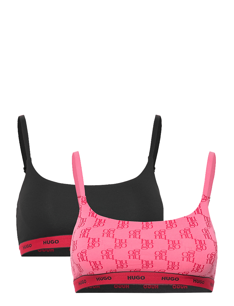 HUGO - TWIN BRALETTE DESIGN - tugikaarteta rinnahoidjad - medium pink - 0