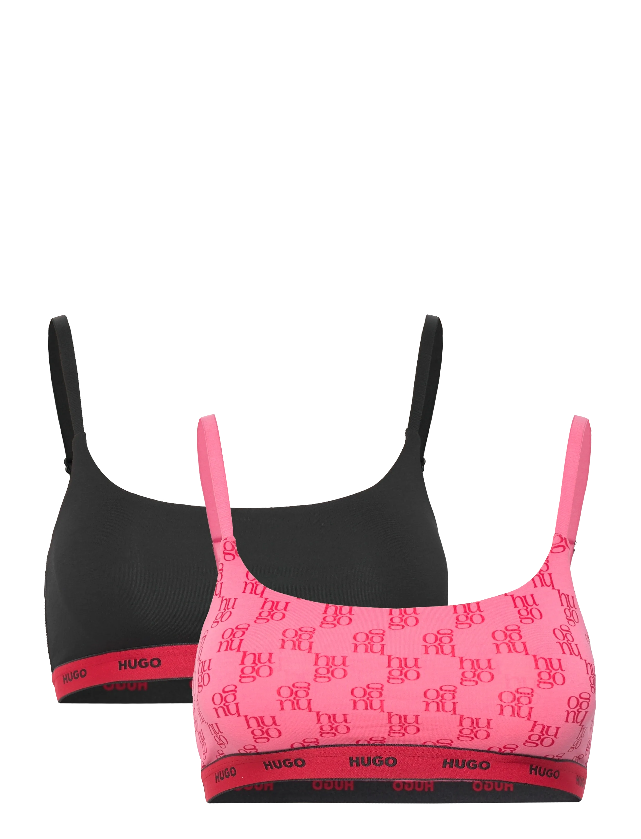 HUGO TWIN BRALETTE DESIGN - BH's - MEDIUM PINK / black