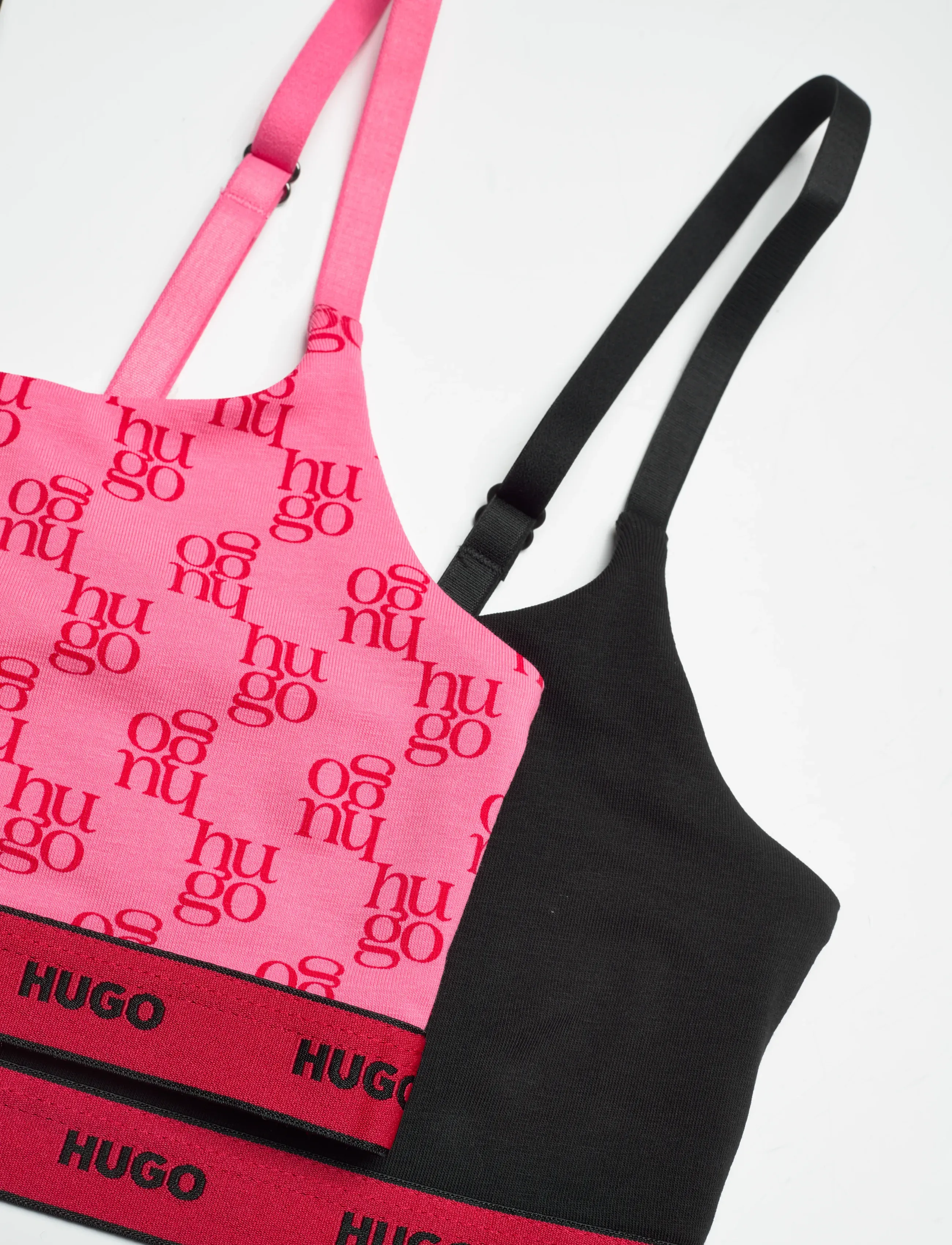 HUGO - TWIN BRALETTE DESIGN - non wired bras - medium pink - 1