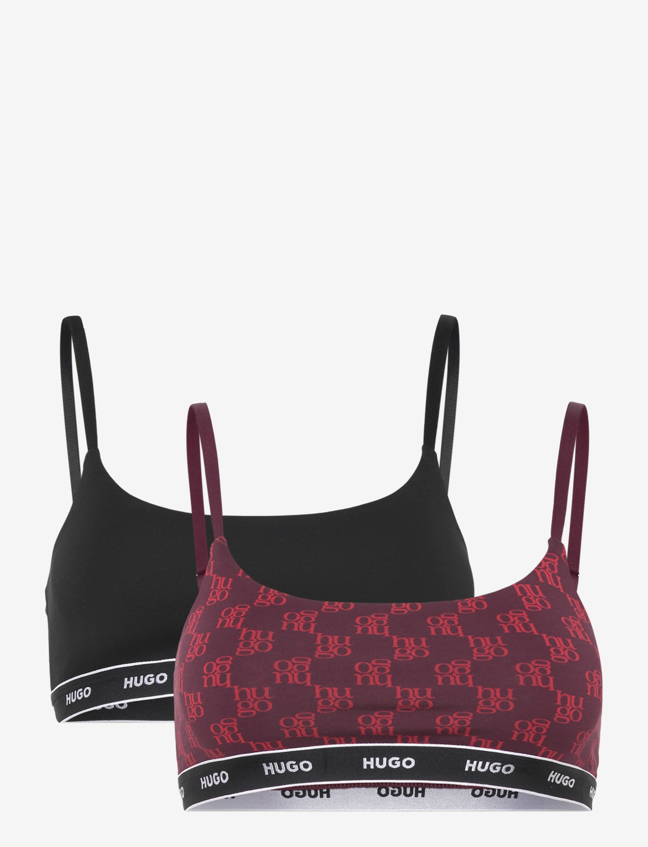 HUGO - TWIN BRALETTE DESIGN - non wired bras - open red - 0