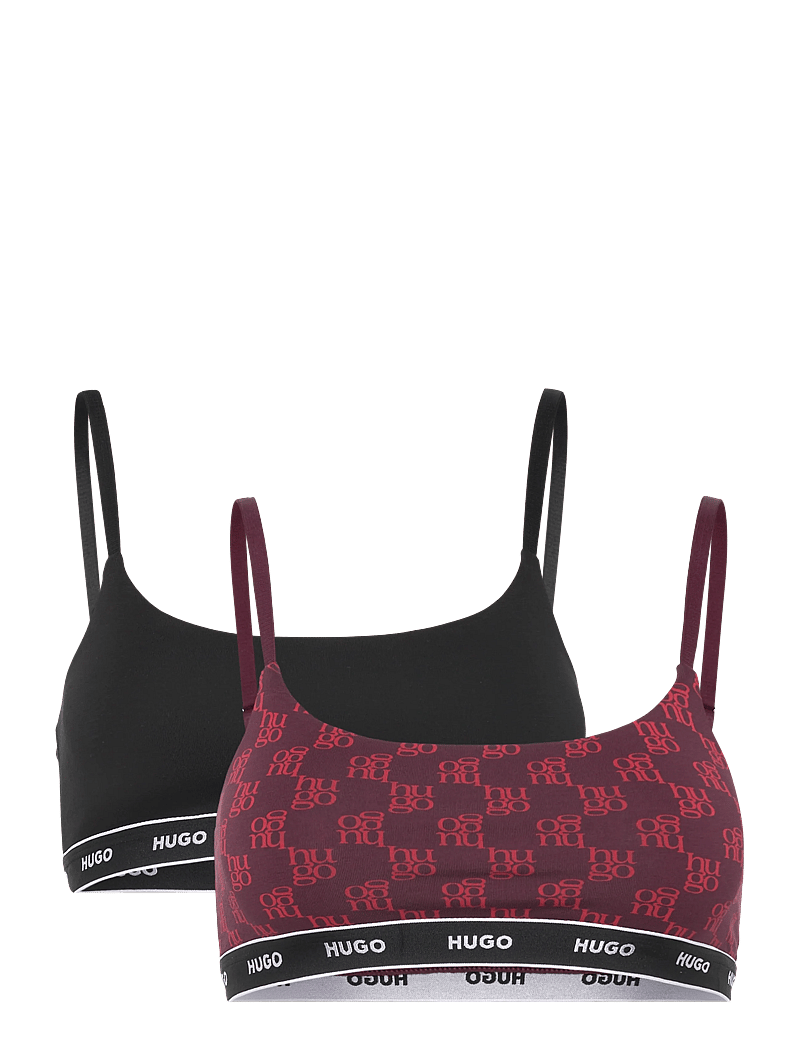 HUGO - TWIN BRALETTE DESIGN - non wired bras - open red - 0