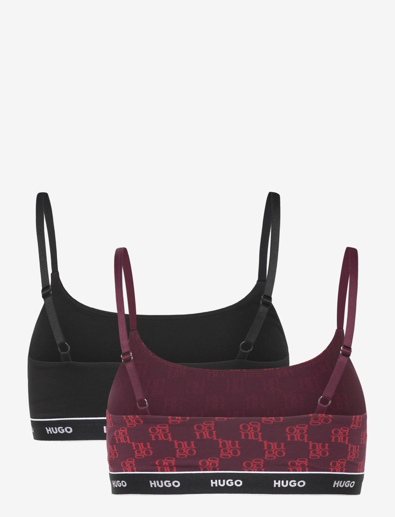 HUGO - TWIN BRALETTE DESIGN - non wired bras - open red - 3