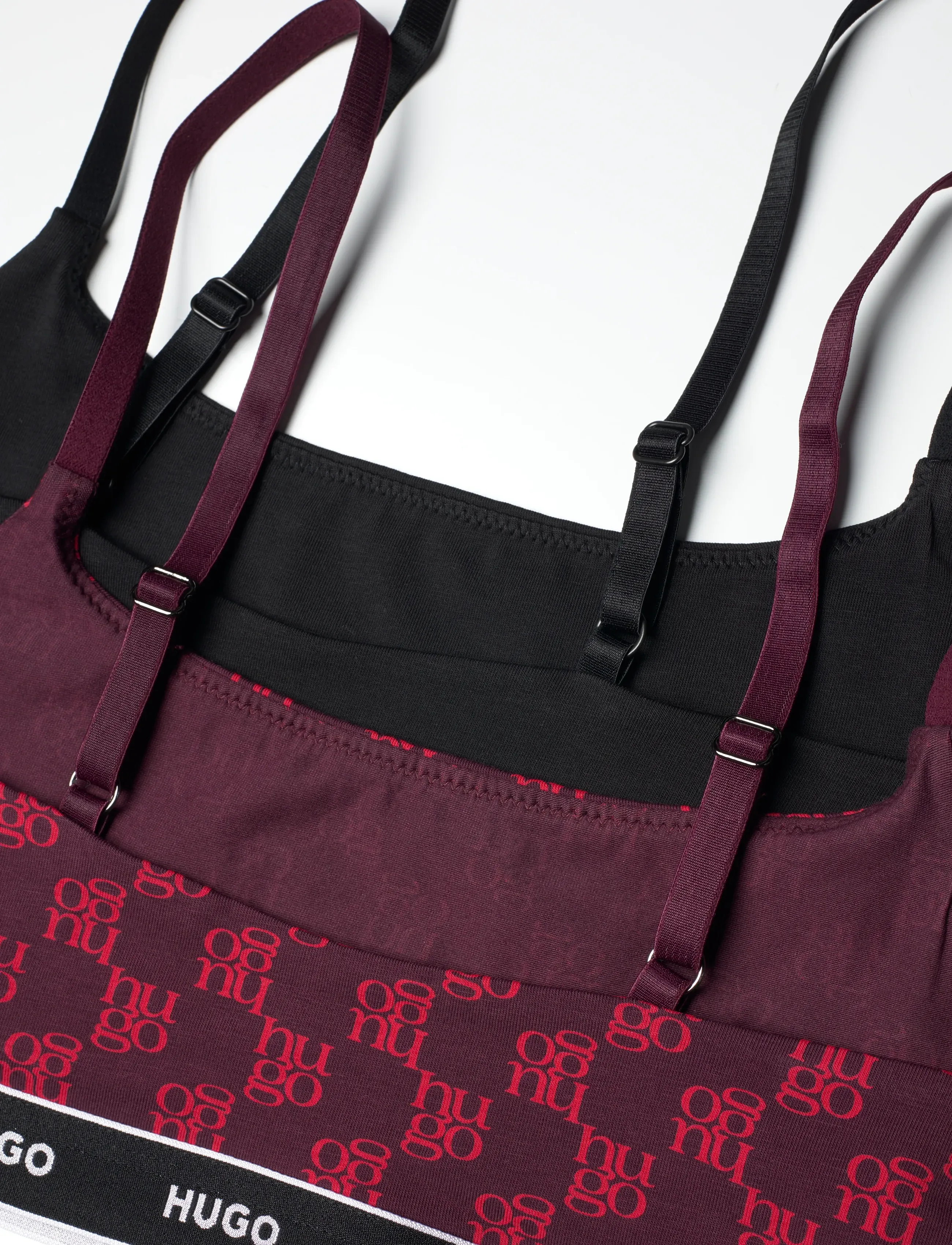 HUGO - TWIN BRALETTE DESIGN - bügellose bhs - open red - 2