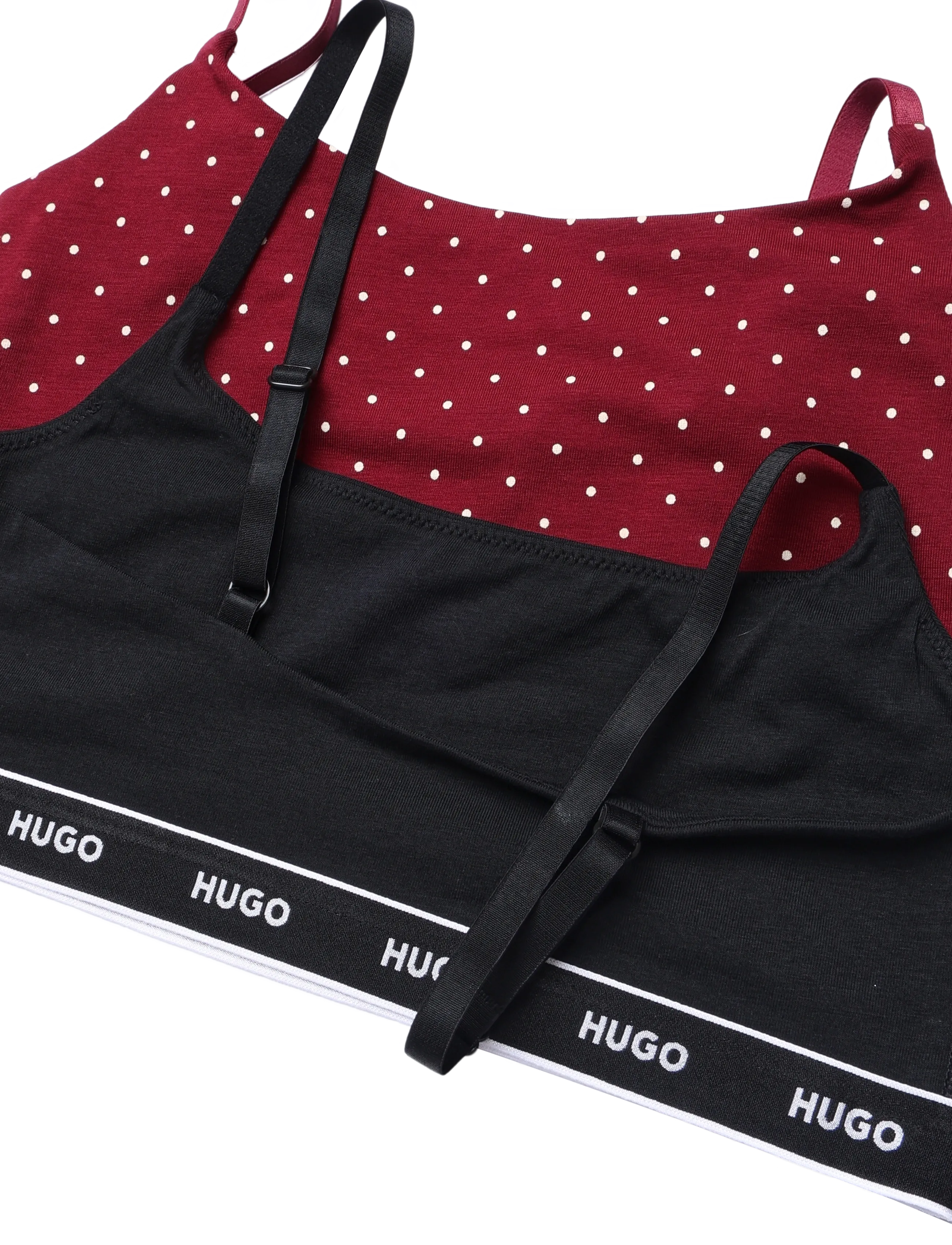 HUGO - TWIN BRALETTE DESIGN - bügellose bhs - open red - 2