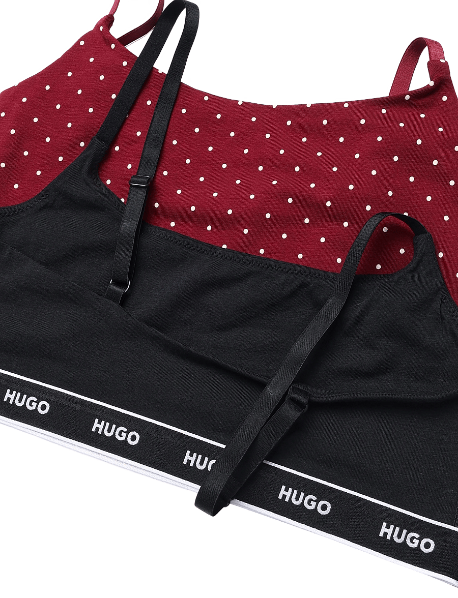 HUGO - TWIN BRALETTE DESIGN - bügellose bhs - open red - 2