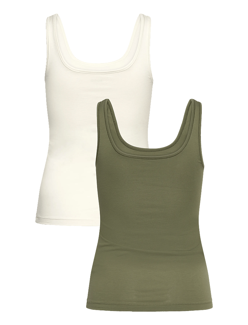 HUGO - TWIN VEST - oberteile - open green - 2