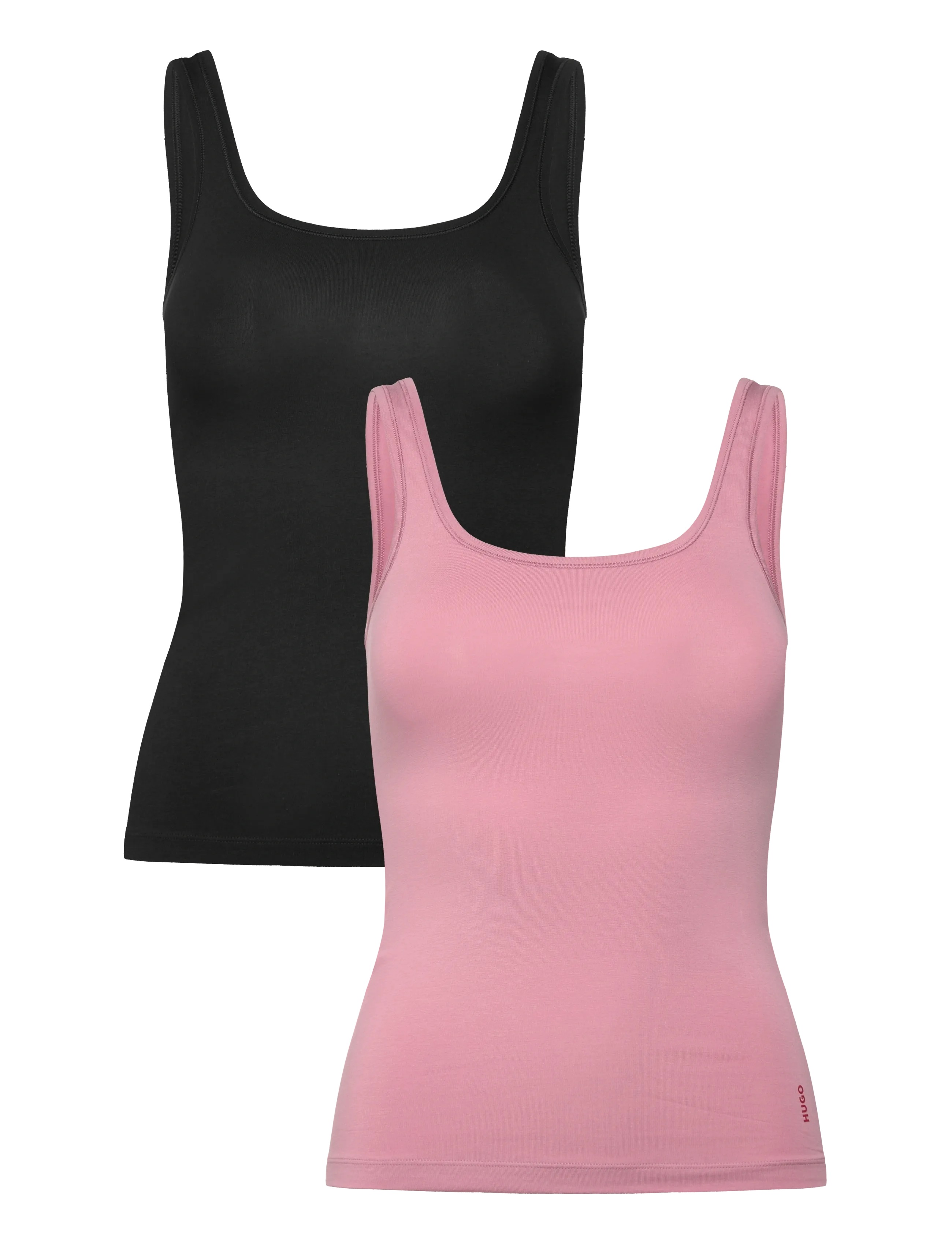 HUGO TWIN VEST - Pyjamas & loungewear - OPEN PINK / black