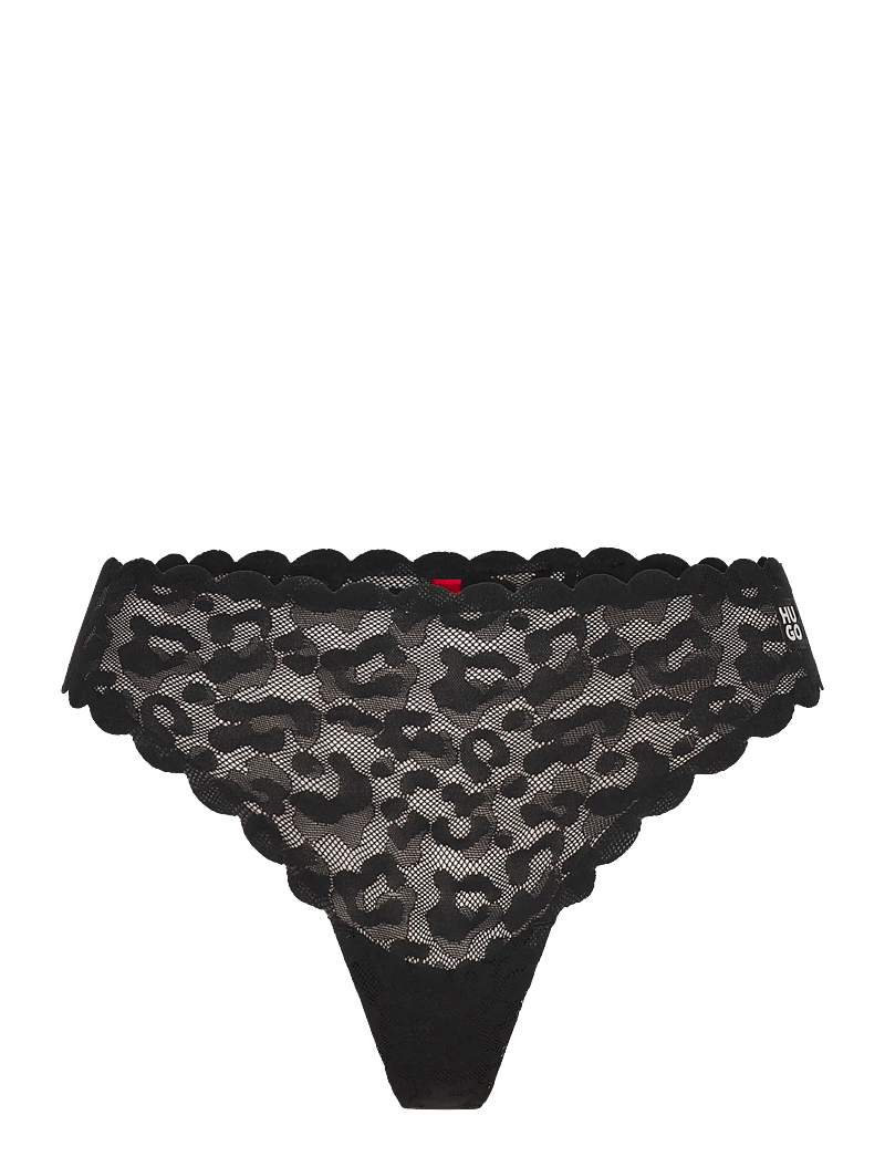 HUGO - THONG LEO LACE - stringtrusser - black - 0