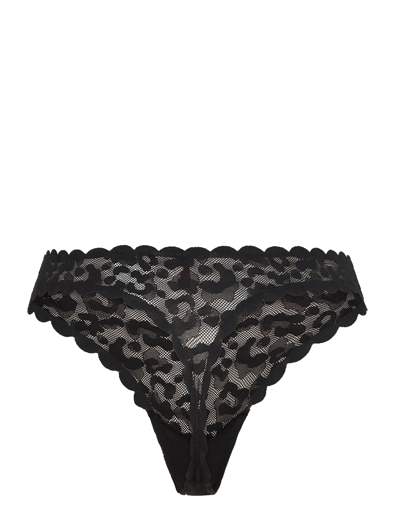 HUGO - THONG LEO LACE - stringtrusser - black - 1