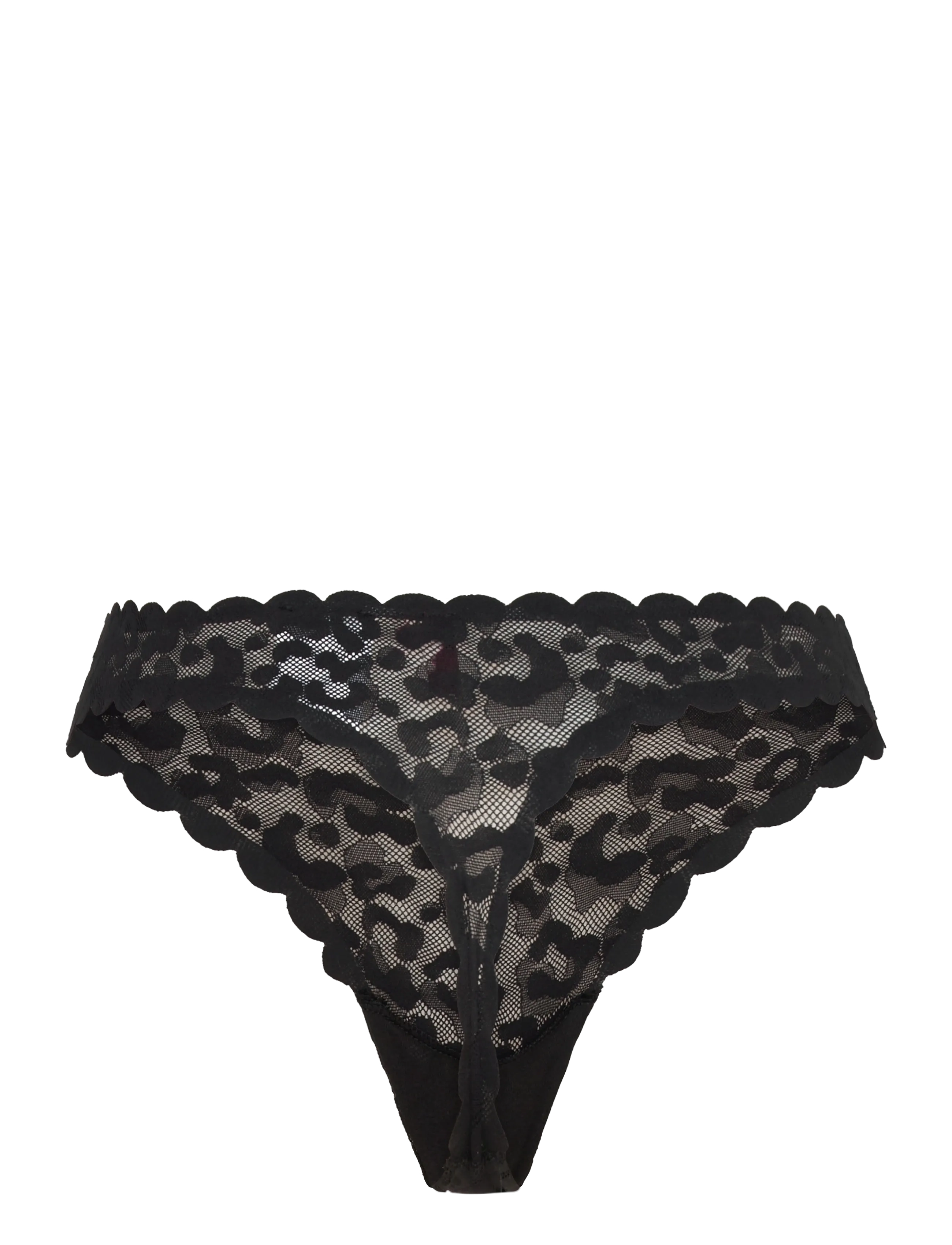 HUGO - THONG LEO LACE - mažiausios kainos - black - 1