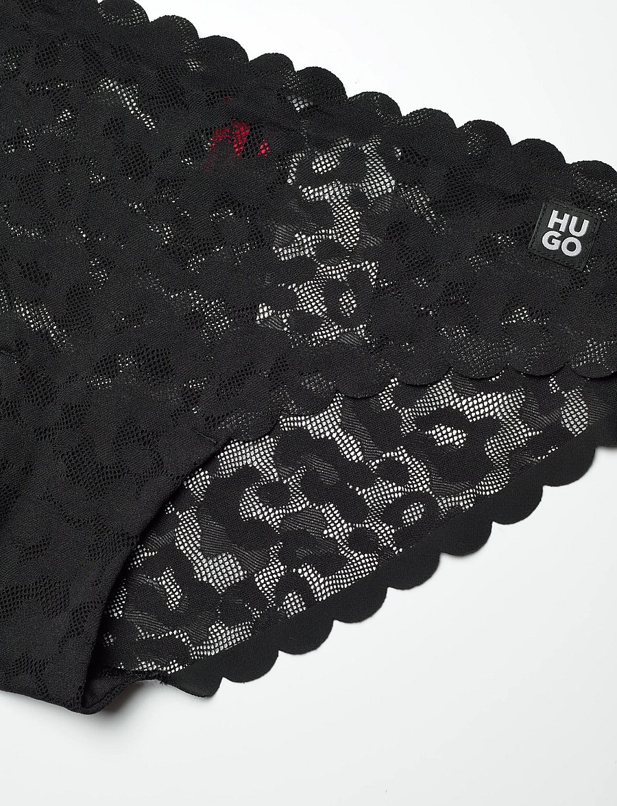 HUGO - BRIEF LEO LACE - briefs - black - 2