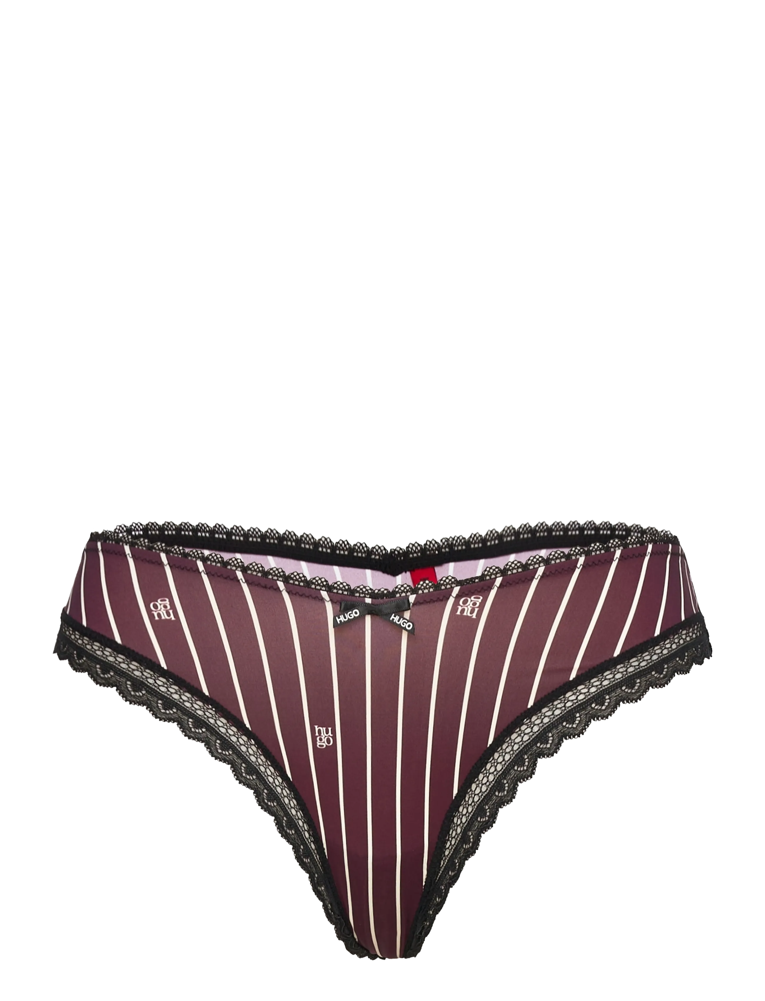 HUGO Stringtanga Unique Burgundy - S - Damen