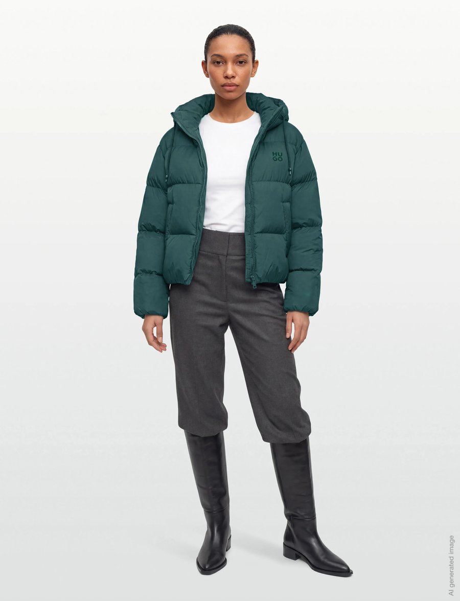 HUGO - Francesca-1 - winterjacken - dark green - 0