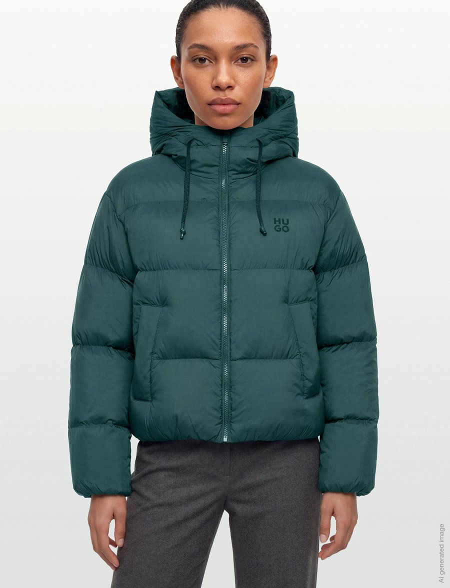 HUGO - Francesca-1 - winterjacken - dark green - 3
