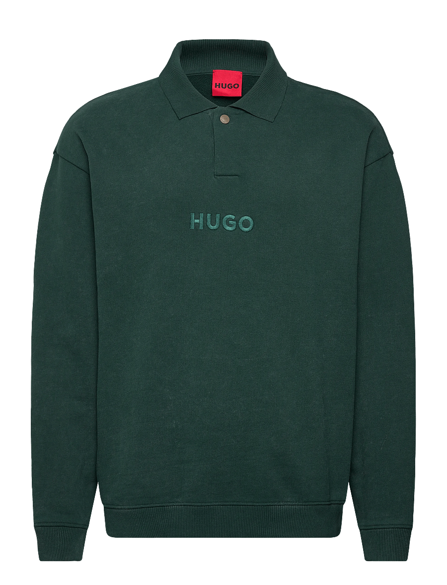 HUGO - Delwy - långärmade pikéer - open green - 0