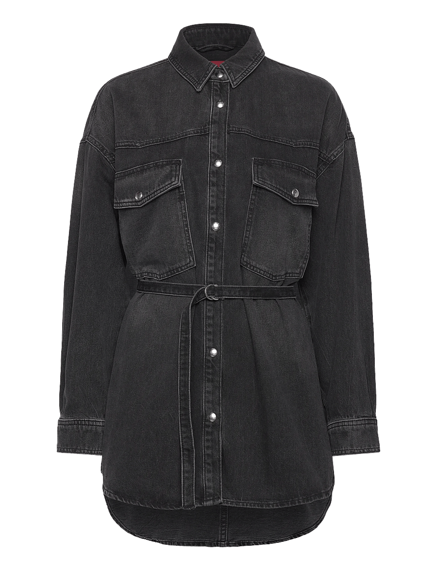 HUGO - Gelena_2 - denimjakker - charcoal - 0
