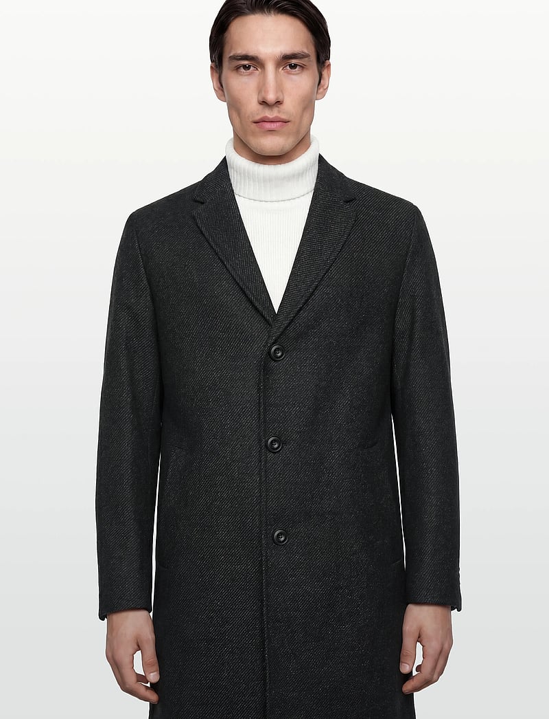 HUGO - Malte2541 - wollmäntel - black - 3
