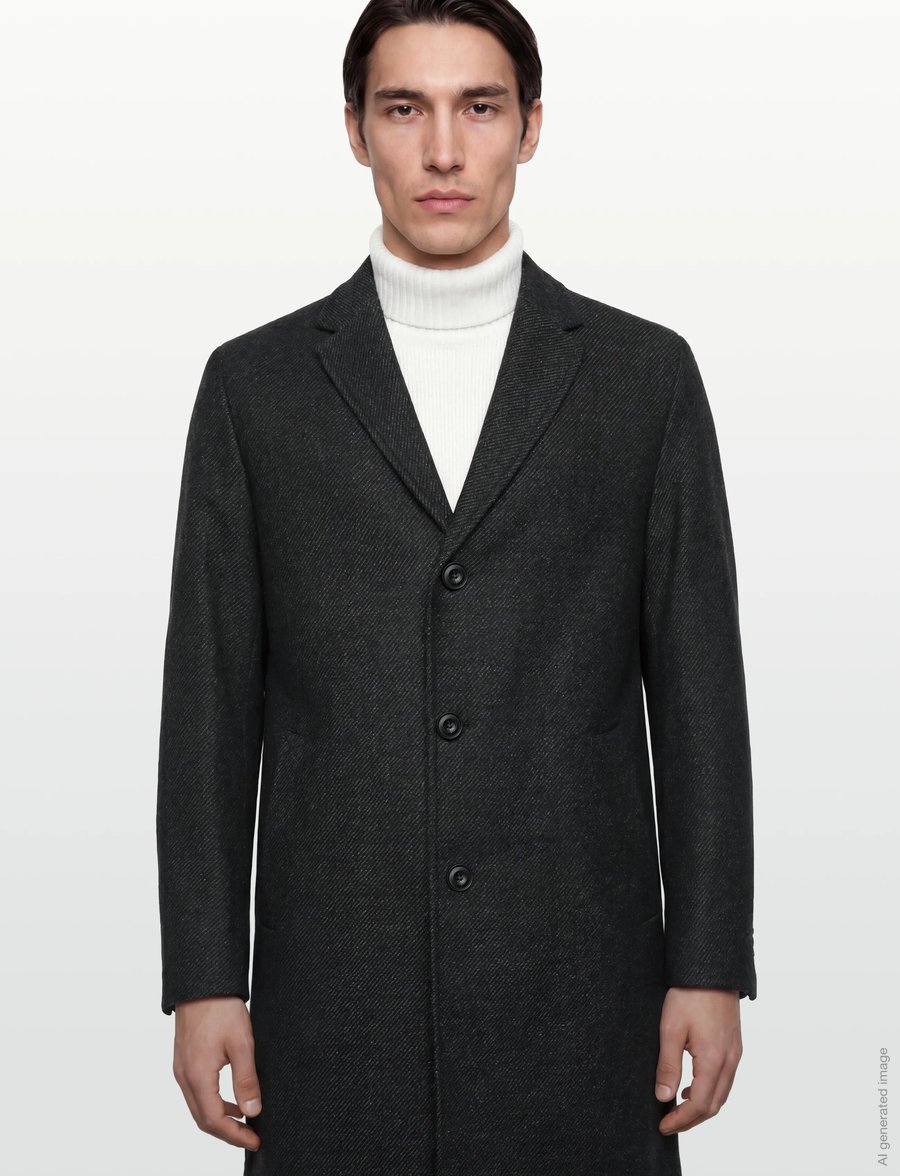 HUGO - Malte2541 - wollmäntel - black - 3