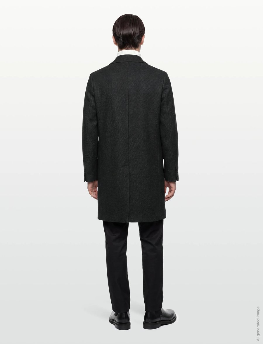 HUGO - Malte2541 - wollmäntel - black - 4