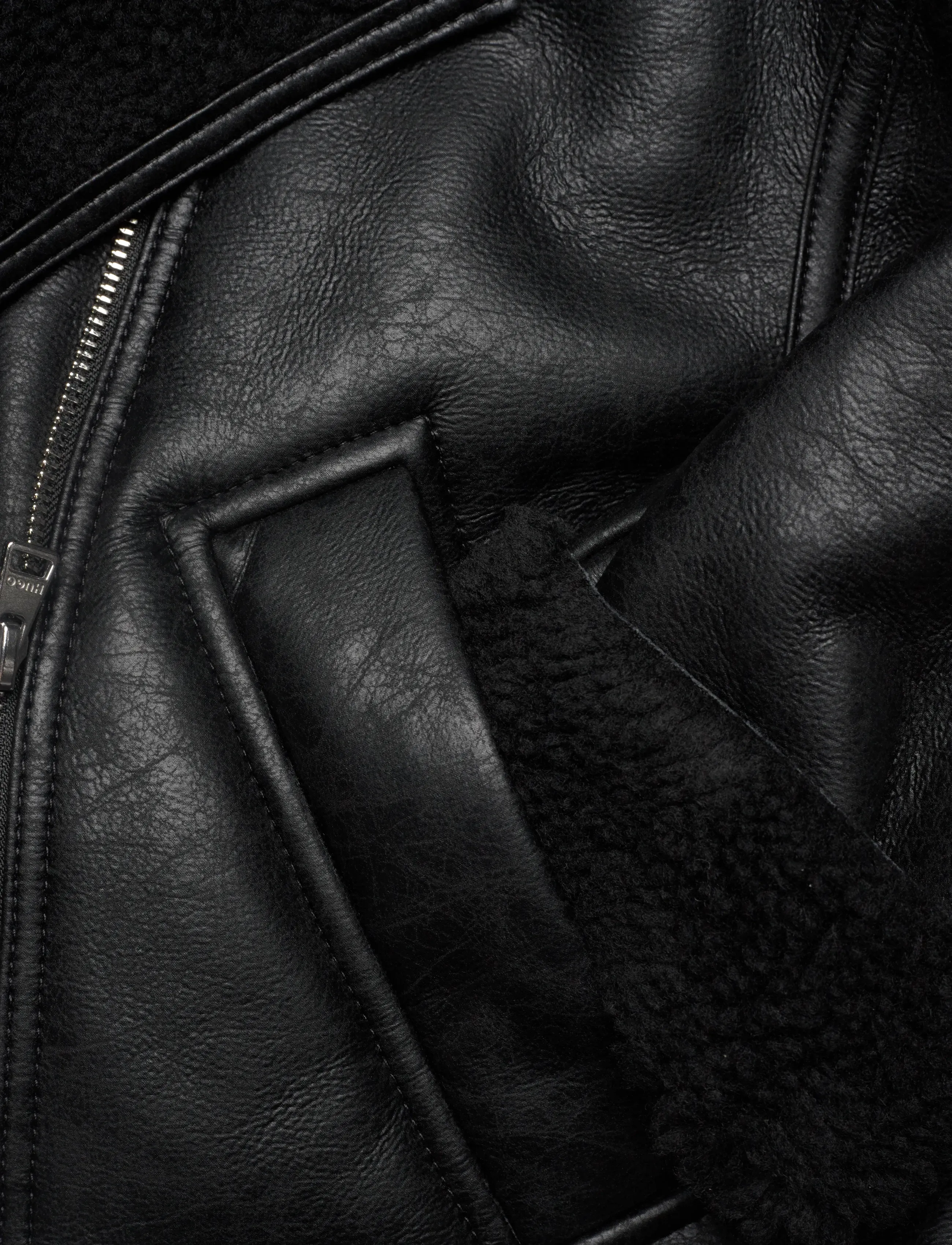 HUGO - Anisse-1 - nahktagid - black - 4