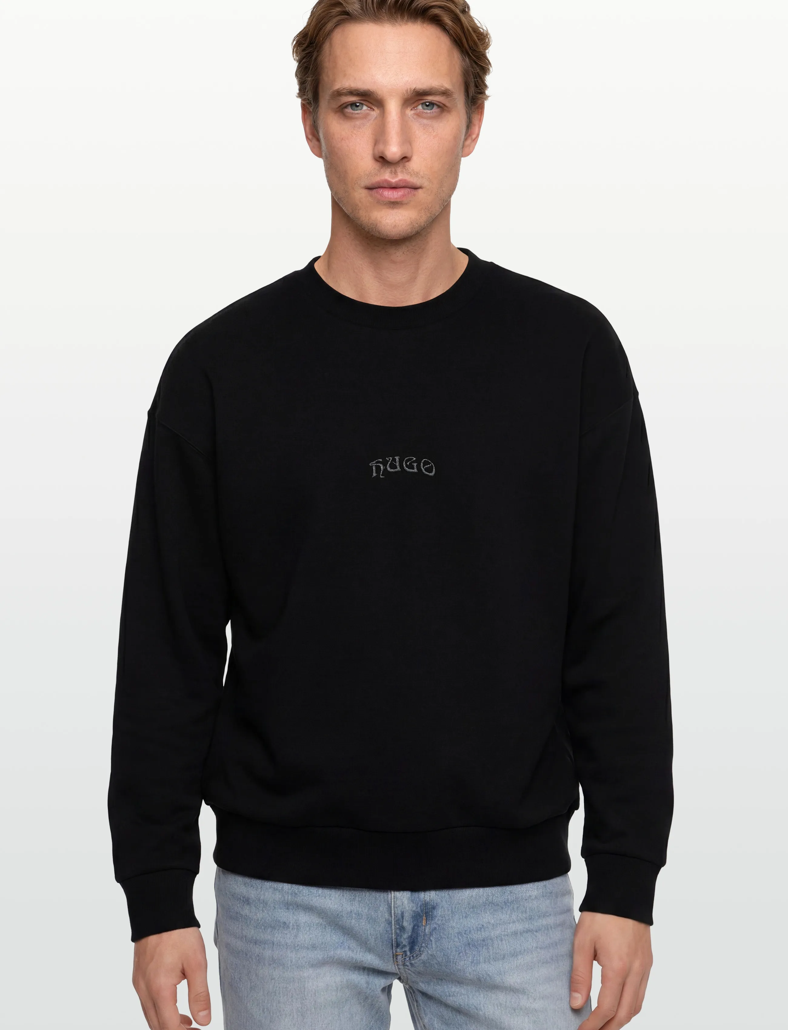 HUGO - Dadsino - sweatshirts - black - 3