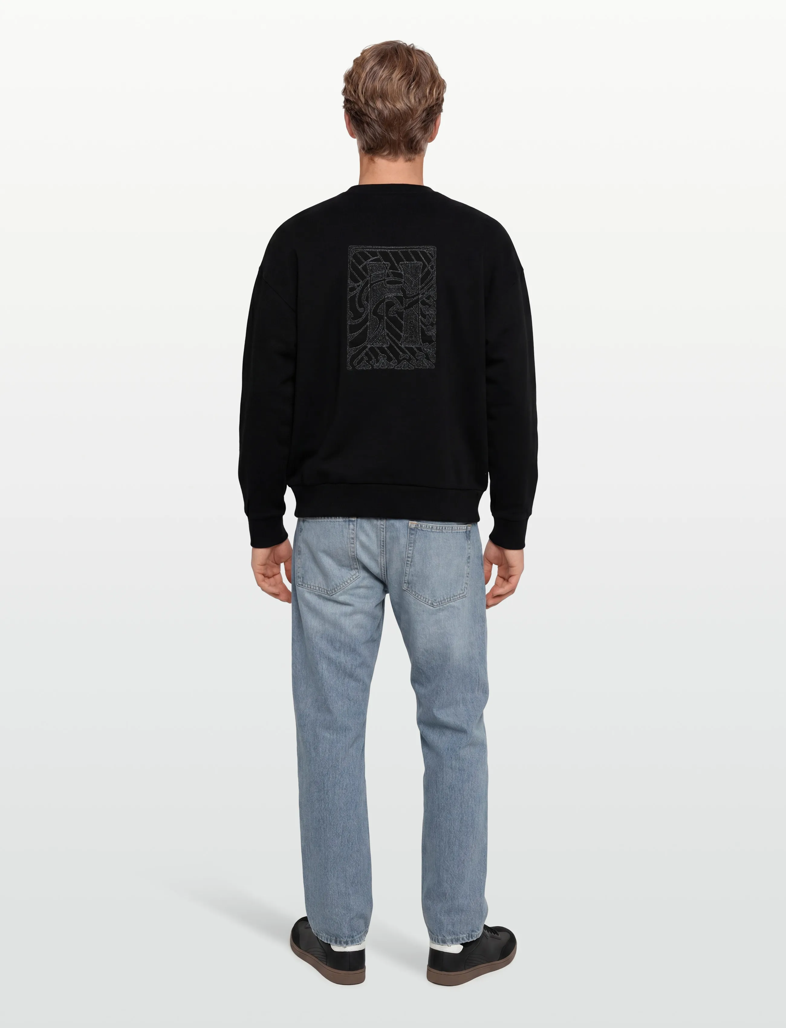 HUGO - Dadsino - sweatshirts - black - 4