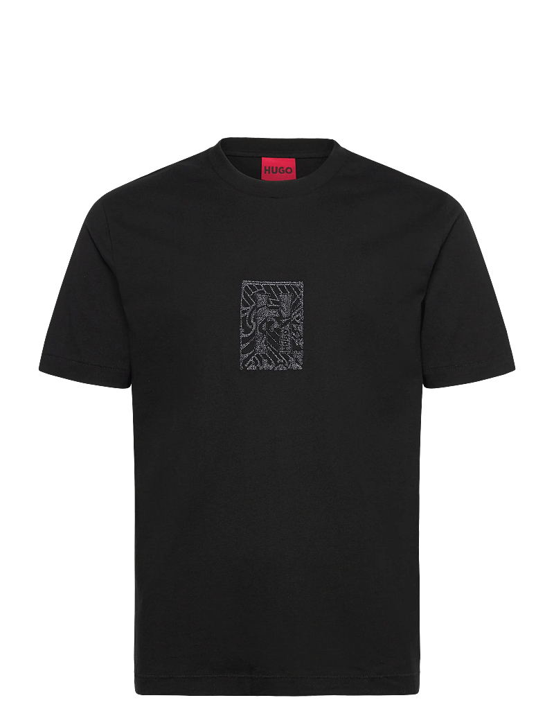 HUGO - Dadso - kortærmede t-shirts - black - 0