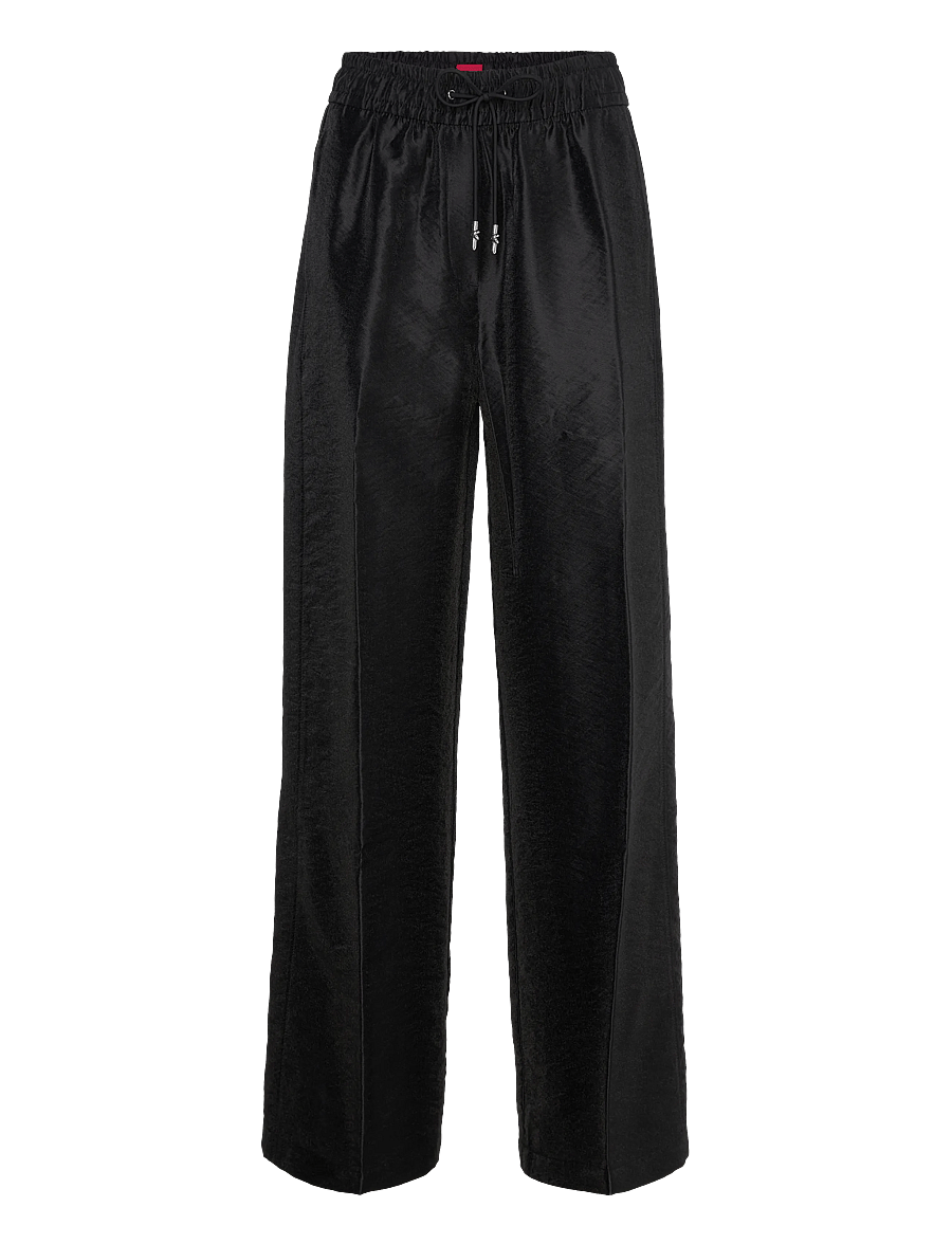 HUGO - Hawila-1 - wide leg trousers - black - 0