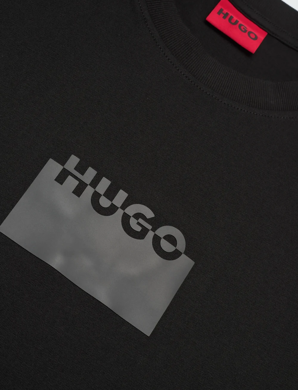 HUGO - Delastio - lühikeste varrukatega t-särgid - black - 2