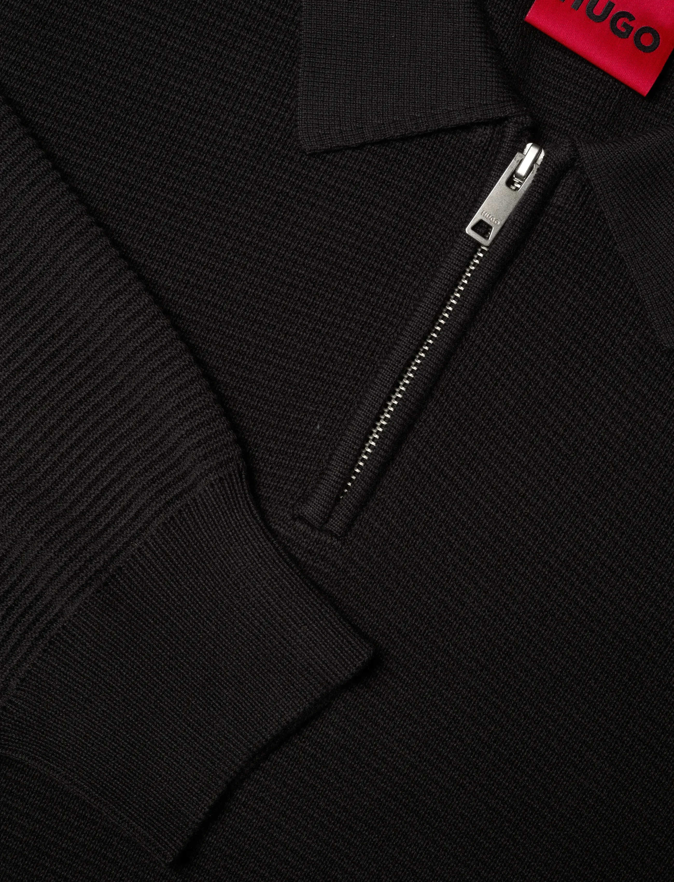 HUGO - San Pauley-C - knitted polos - black - 2